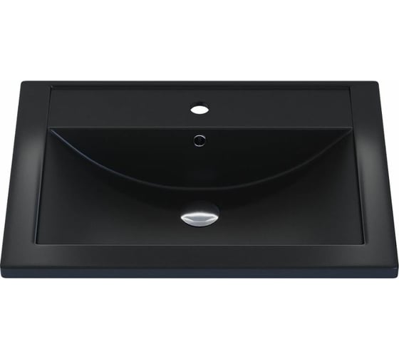 Кварцевая раковина для ванной uperwood Foster Quartz_60 см, черная матовая, космос 291030054 1