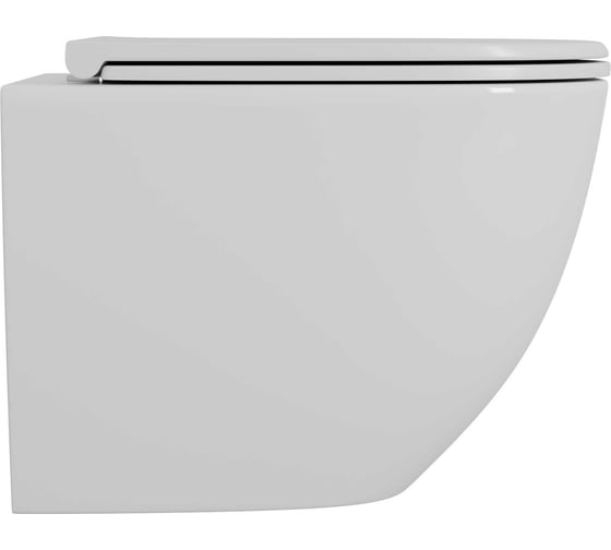 Подвесной безободковый унитаз D&K DK Matrix 490х370х360 мм, сиденье микролифт, белое DT1396016