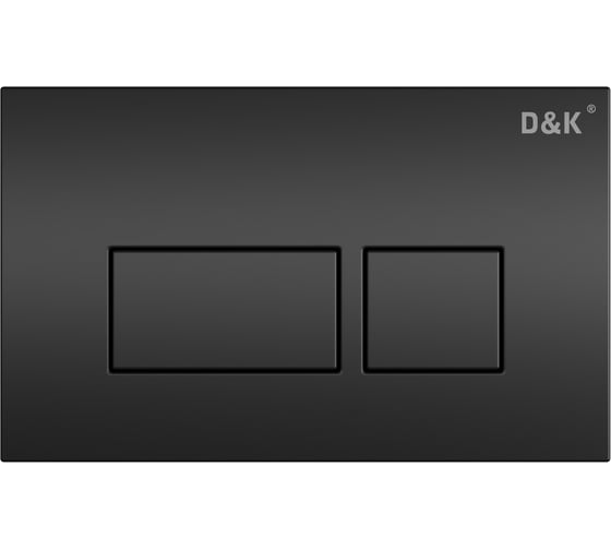 Комплект D&K подвесной безободковый унитаз DK Venice DT1026025 515х355х365 мм, сиденье микролифт, черное, инсталляция и кнопка DS1022501