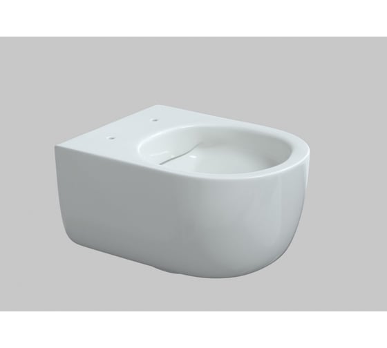 Подвесной унитаз Berges EGO Real Rimless 49 см, сиденье дюропласт Тома slim SO, микролифт быстросъем 082111RR