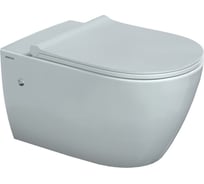 Подвесной унитаз Berges MASCON Rimless 57 см, сиденье дюропласт Toma Slim SO, микролифт, быстросъем 082128