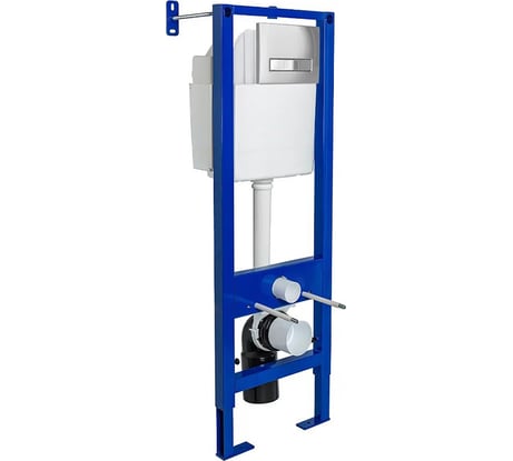 Инсталляция для скрытого монтажа унитаза Berges АТОМ Line 410 кнопка хром 040338