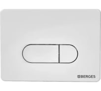 Инсталляция для скрытого монтажа унитаза Berges кнопка D4, Soft Touch, белая 040234