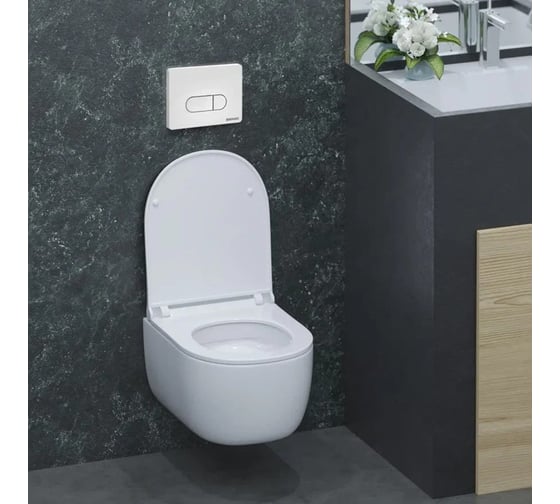 Инсталляция для скрытого монтажа унитаза Berges кнопка D4, Soft Touch, белая 040234