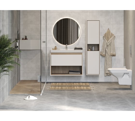 Комплект Cersanit унитаз CARINA XL CO DPL EO slim + инсталляция LINK PRO 64122