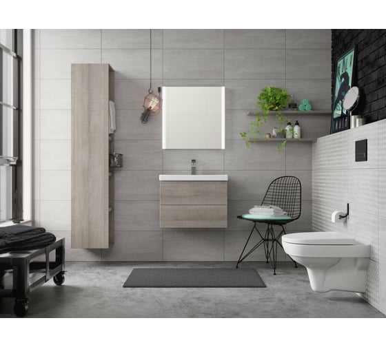 Комплект Cersanit унитаз CITY CO DPL EO slim + инсталляция LINK PRO + кнопка ESTETICA пластик хром глянцевый 64121