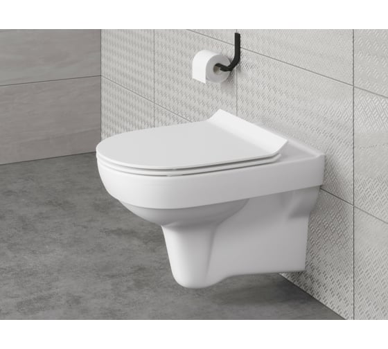 Комплект Cersanit унитаз CITY CO DPL EO slim + инсталляция LINK PRO + кнопка ESTETICA пластик хром глянцевый 64121