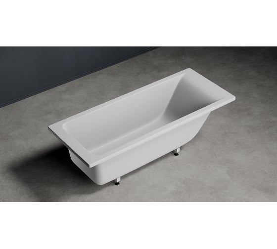Ванна из литьевого мрамора GreenStone Arianna 1700x750 мм, с ножками, белая 170751