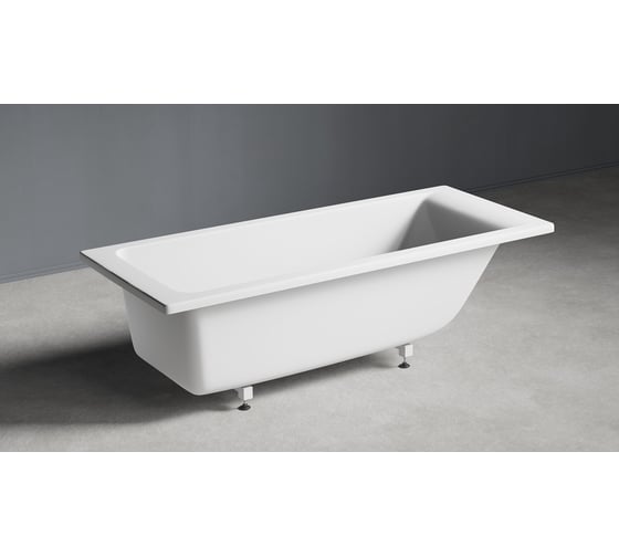 Ванна из литьевого мрамора GreenStone Arianna 1700x750 мм, с ножками, белая 170751
