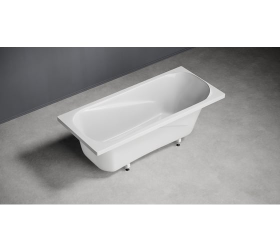 Ванна из литьевого мрамора GreenStone Olivia 1700x750 мм, с ножками, белая 170752