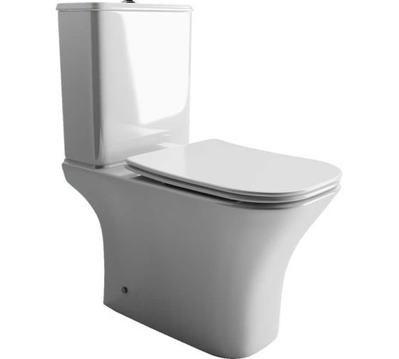 Напольная чаша унитаза Ceramicanova ALFA Rimless CN9002-B
