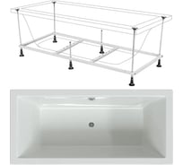 Акриловая ванна Berges TARI 180x80 с каркасом 050031