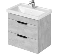 Тумба с раковиной IKA Alta 60 подвесная 610x407x530 Бетонный камень 4657784357927