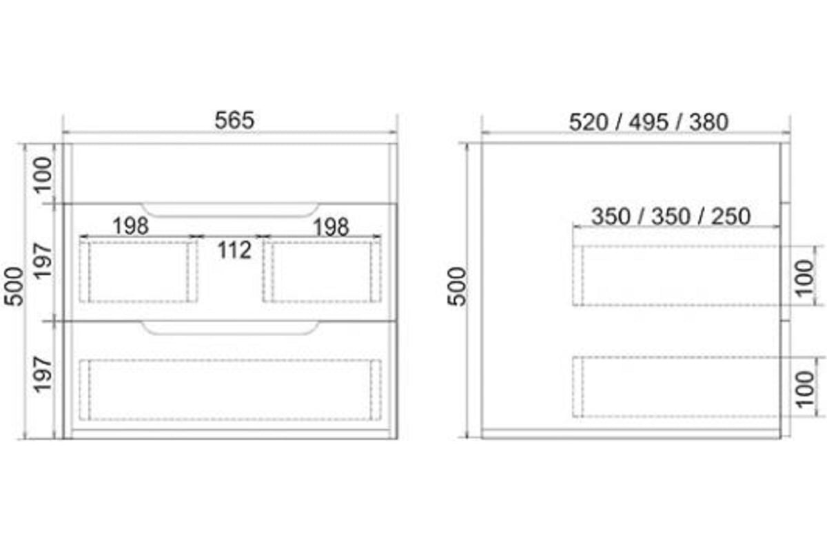 soho 60 quadro тумба подвесная