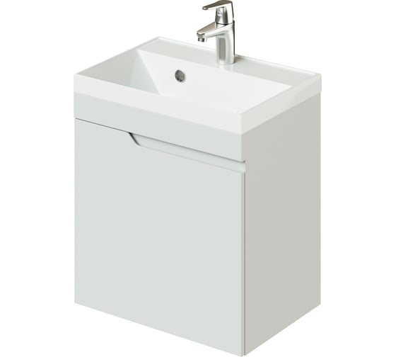 Подвесная тумба с раковиной ИТАНА Alexa 50 493x343x570 левый 4657784353646 1