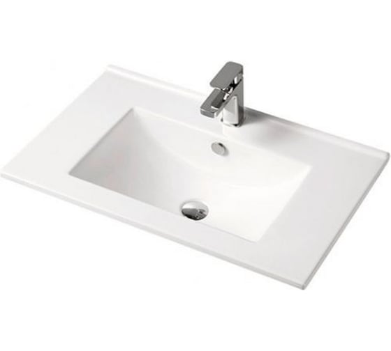 Подвесная тумба с умывальником Premier Toppus SILK 80 белый матовый 9811.002