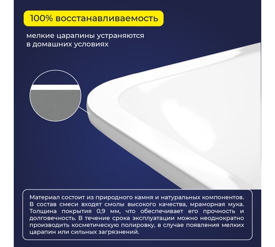 Умывальник подстольного монтажа ИТАНА Nadin 4657773608542