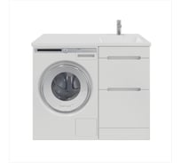 Напольная тумба Sanstar Толедо 60 с раковиной Даллас 120 правый для ванной комнаты 366.1-1.4.1.КПДАЛ