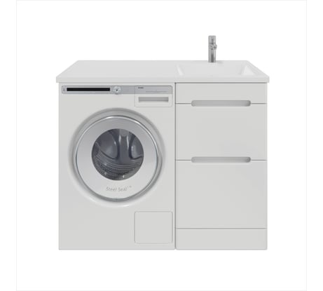 Напольная тумба Sanstar Толедо 60 с раковиной Даллас 120 правый для ванной комнаты 366.1-1.4.1.КПДАЛ