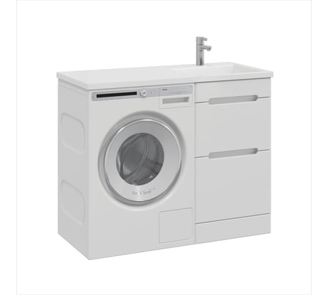 Напольная тумба Sanstar Толедо 60 с раковиной Даллас 120 правый для ванной комнаты 366.1-1.4.1.КПДАЛ