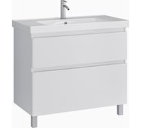 Напольная тумба Sanstar Riana 90 с раковиной Грейс 90 для ванной комнаты 365.1-1.5.1.КГРЕ