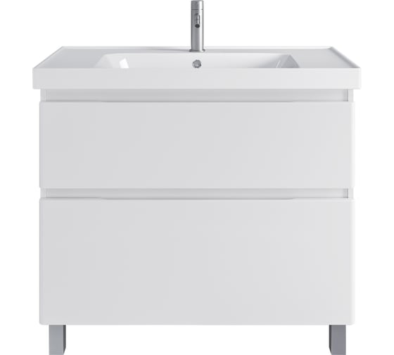 Напольная тумба Sanstar Riana 90 с раковиной Грейс 90 для ванной комнаты 365.1-1.5.1.КГРЕ