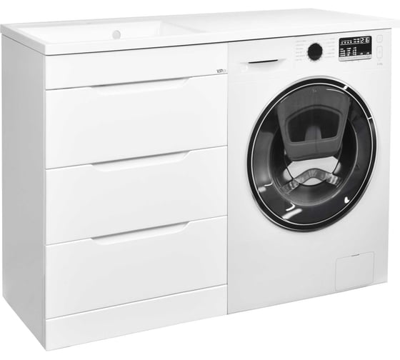 Тумба с умывальником под стиральную машину Toppus SATIN 60+60, правая 9811.019