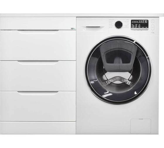 Тумба с умывальником под стиральную машину Toppus SATIN 60+60, правая 9811.019