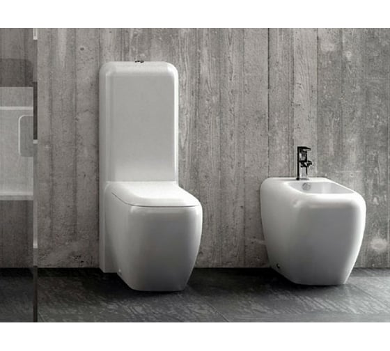 Приставной унитаз Cielo SHUI горизонтальный или вертикальный выпуск, цвет gloss white SHVA
