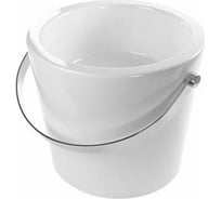 Накладная раковина BUCKET без перелива, без отверстия под смеситель, хромированный полотенцедержатель, цвет White Scarabeo 8801CR