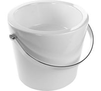 Накладная раковина BUCKET без перелива, без отверстия под смеситель, с хромированным полотенцедержателем, цвет White Scarabeo 8803CR