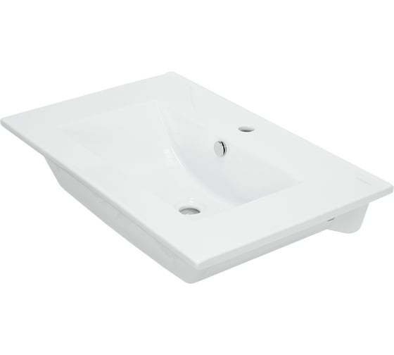 Напольная тумба Toppus VELVET 75 с умывальником Quadro, черный камень 9811.014
