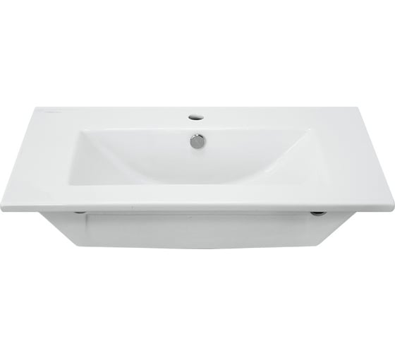 Напольная тумба Toppus VELVET 75 с умывальником Quadro, черный камень 9811.014