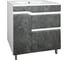 Напольная тумба Toppus VELVET 75 с умывальником Quadro, черный камень 9811.014 1