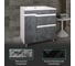 Напольная тумба Toppus VELVET 75 с умывальником Quadro, черный камень 9811.014 7