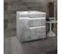 Напольная тумба Toppus VELVET 75 с умывальником Quadro, серый камень 9811.015 13