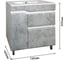 Напольная тумба Toppus VELVET 75 с умывальником Quadro, серый камень 9811.015 16