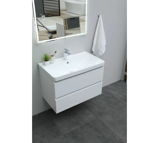 Накладная керамическая раковина Aquanet Ирис 810х480х210 мм 00301805