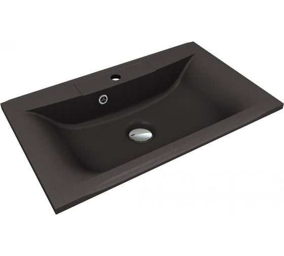 Раковина из искуственного мрамора Art&Max AM-LAV-750-MR-FP-Nero