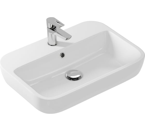Раковина на столешницу Cersanit CASPIA 60 SQUARE 1 отв. 64030 1