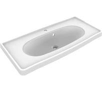 Раковина для ванной PAOLA Avrora полувстраиваемая, прямоугольная 1000