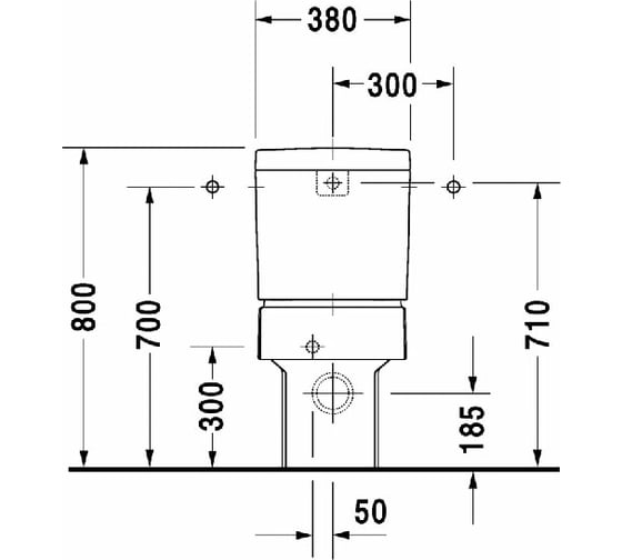 Напольный унитаз Duravit Vero 2116090000 00180211