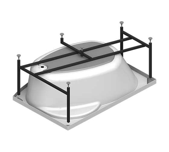 Акриловая ванна Радомир Монти 150x105 (левосторонняя), фронтальная панель, каркас 2-78-0-1-1-213