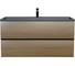 Раковина для ванной uperwood Barsa_100 см, полувстраиваемая, прямоугольная, черная 293020538 2
