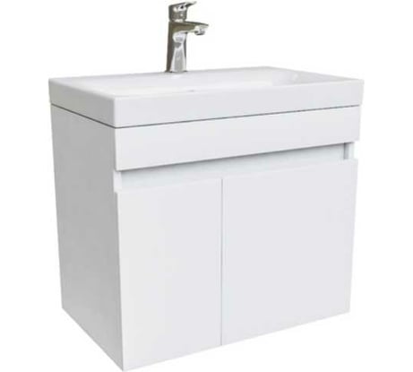 Тумба с умывальником IDDIS Zodiac подвесная, с дверцами, белая, 60 см, подходит ум. 3506000i28 ZOD6CD0i95K