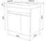 Тумба с умывальником IDDIS Zodiac подвесная, с дверцами, белая, 60 см, подходит ум. 3506000i28 ZOD6CD0i95K 6