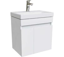 Тумба с умывальником подвесная с дверцами, IDDIS белая, 50 см, Zodiac,, . Подходит ум. 3505000i28 ZOD5CD0i95K