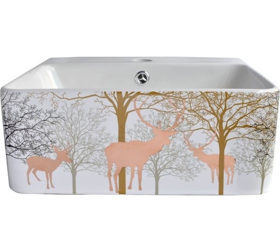 Накладная раковина BRONZE DE LUXE Golden Deer 400x420x155 1060GD