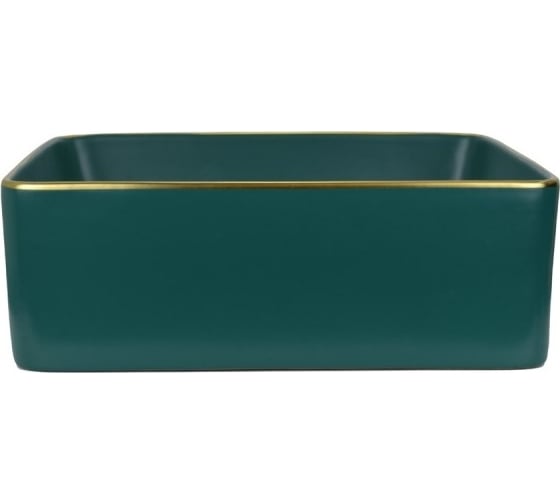 Накладная раковина BRONZE DE LUXE Golden Meadow, 400x400x115 мм, цвет зеленый 1063