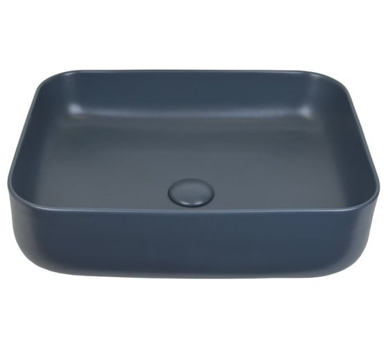 Накладная раковина BRONZE DE LUXE SCANDI 500x390x130 матовый темно-серый 6127-DGM